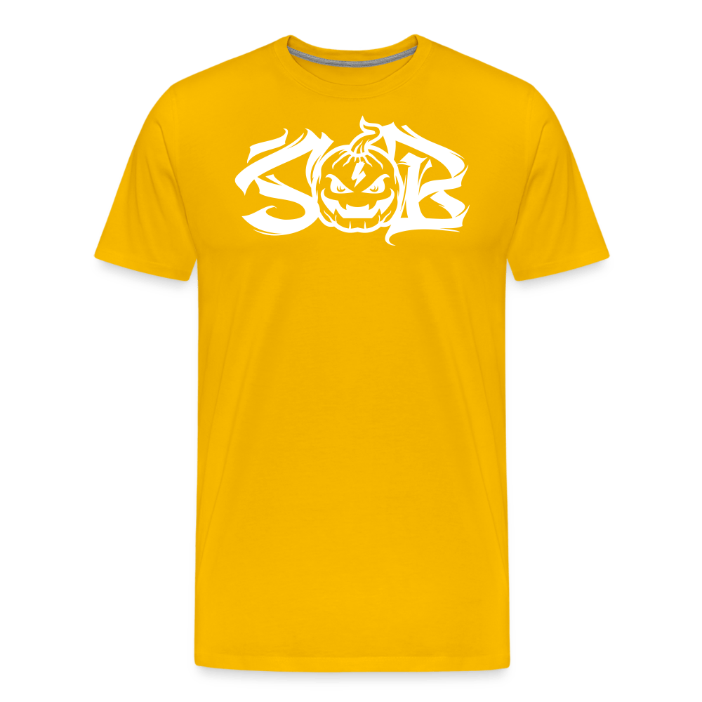 SPOD Männer Premium T-Shirt | Spreadshirt 812 Sonnengelb / S Halloween 23 - Männer Premium T-Shirt E-Bike-Community