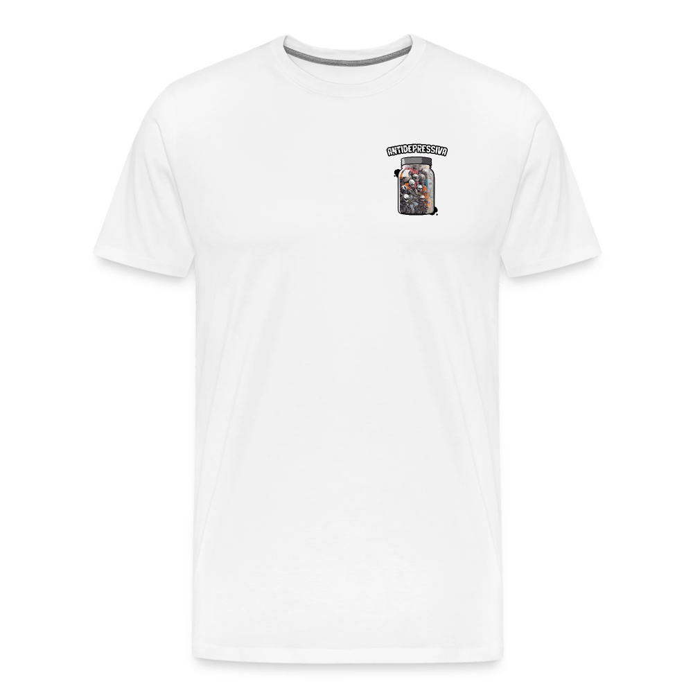 SPOD Männer Premium T-Shirt | Spreadshirt 812 weiß / S Antidepressiva - Männer Premium T-Shirt E-Bike-Community