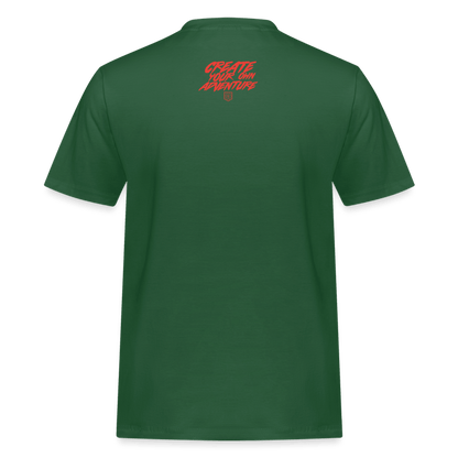 SPOD Männer Workwear T-Shirt Flaschengrün / S LOSE THE PATH - CREATE YOUR OWN ADVENTURE - Russell Athletic Shirt E-Bike-Community