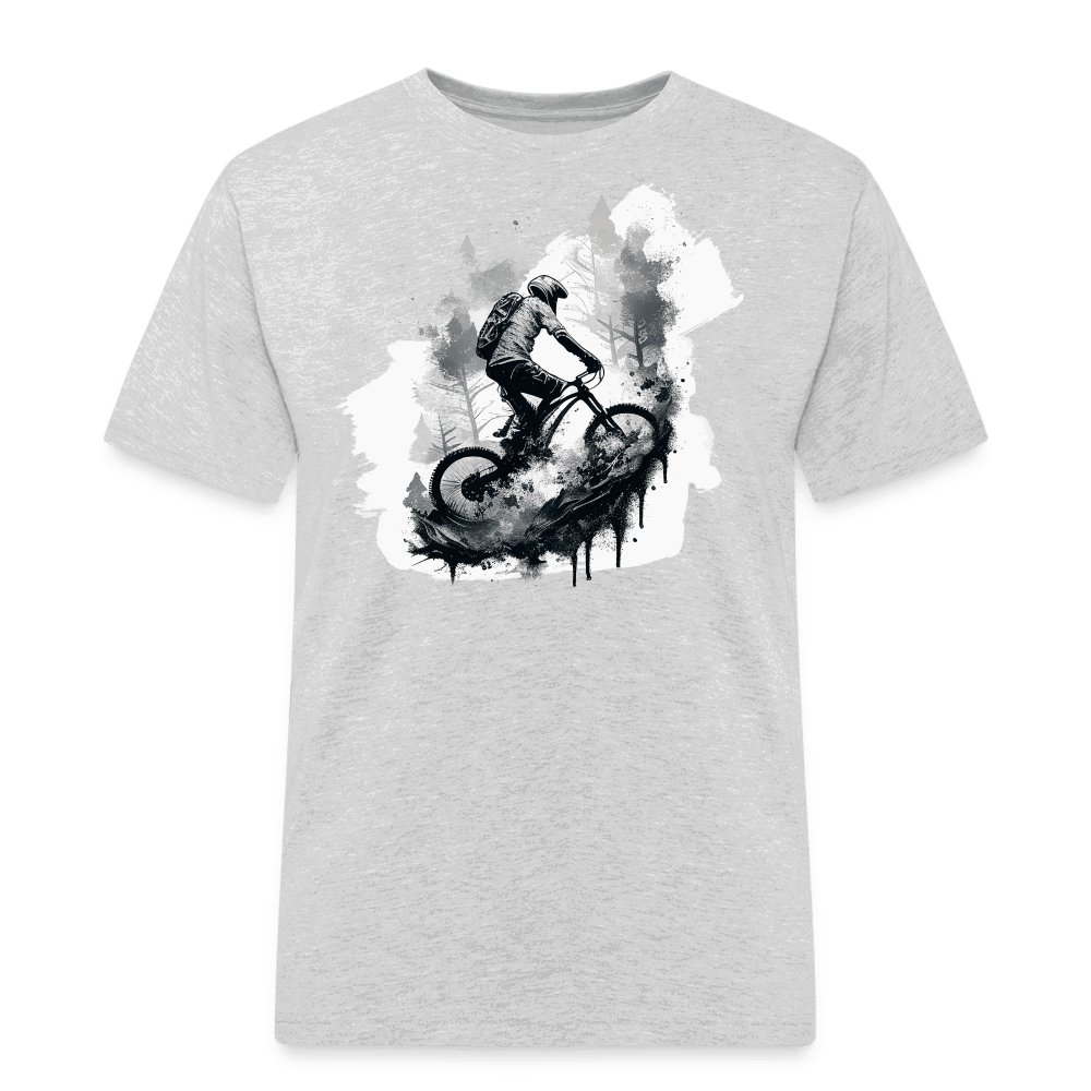 SPOD Männer Workwear T-Shirt Grau meliert / S Enduro Biker - Männer Workwear T-Shirt E-Bike-Community