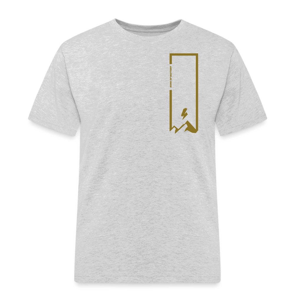 SPOD Männer Workwear T-Shirt Grau meliert / S Sob on the Rocks Gold E-Bike-Community