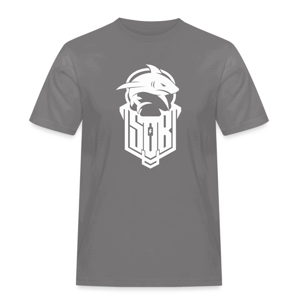 SPOD Männer Workwear T-Shirt Grau / S Hai Bike - Männer T-Shirt Russell E-Bike-Community