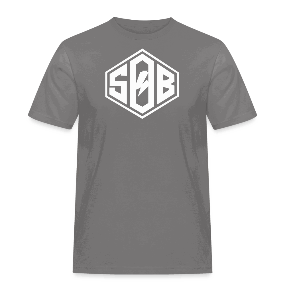 SPOD Männer Workwear T-Shirt Grau / S SoB Diamond - Männer Russel Athletic Shirt E-Bike-Community
