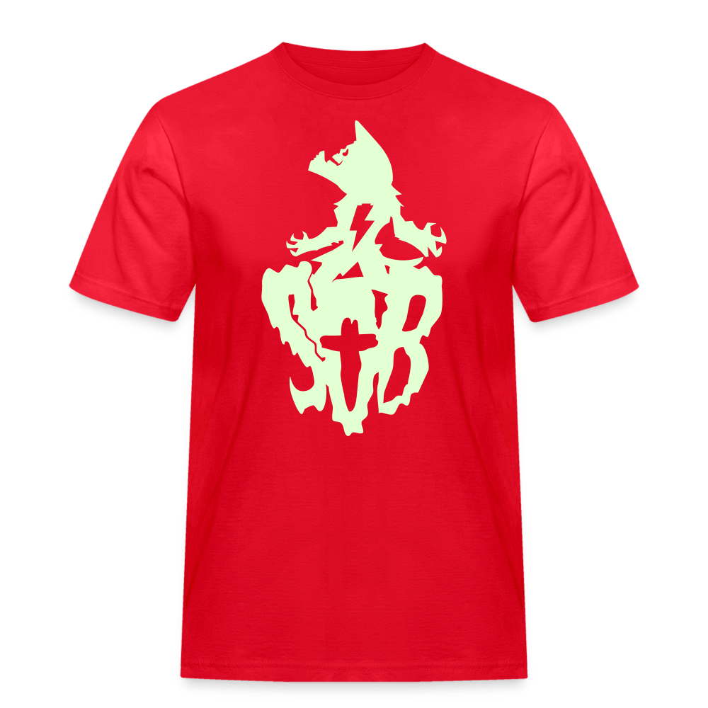 SPOD Männer Workwear T-Shirt Rot / S Glow in the Dark - Halloween: Resurrection Russel Athletic E-Bike-Community