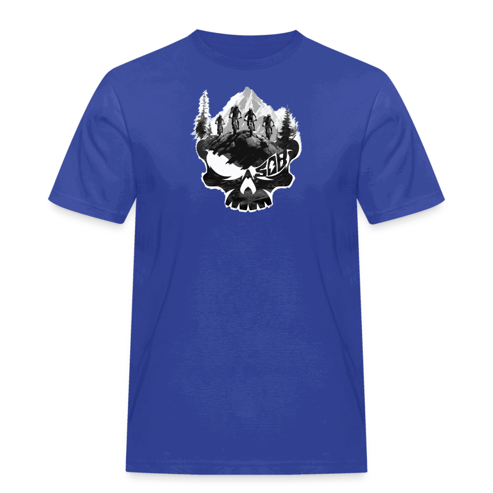 SPOD Männer Workwear T-Shirt Royalblau / S Skullgang Rider - White E-Bike-Community