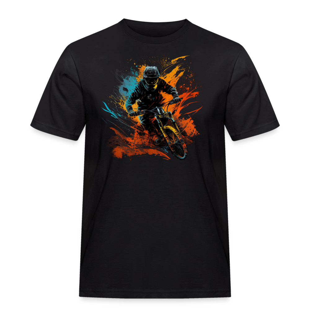 SPOD Männer Workwear T-Shirt Schwarz / S Color Biker - Männer Workwear T-Shirt E-Bike-Community
