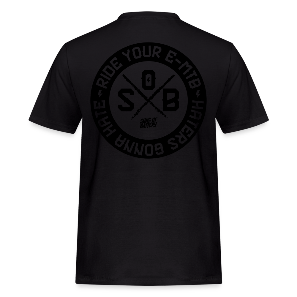 SPOD Männer Workwear T-Shirt Schwarz / S Haters BLACKLINE - Russel Athletics Shirt E-Bike-Community