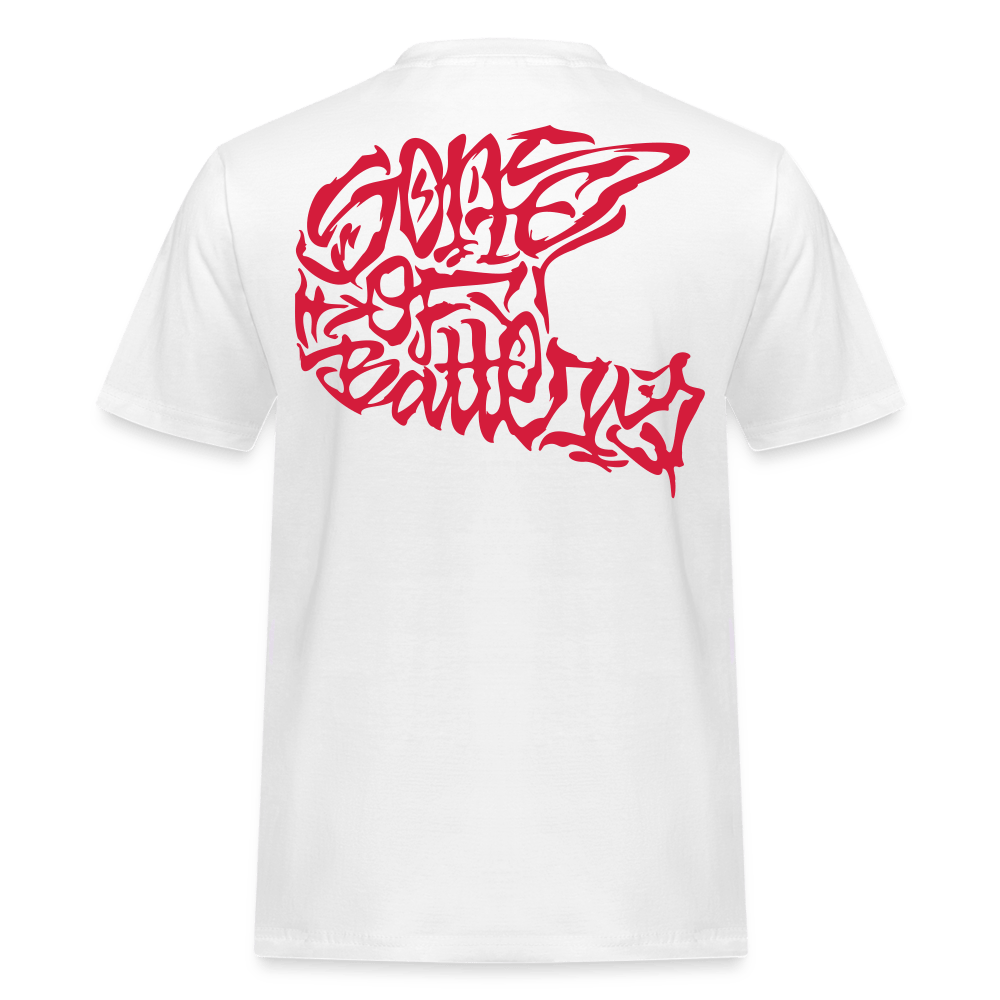 SPOD Männer Workwear T-Shirt Weiß / S TPOM - REDLINE Männer Workwear T-Shirt E-Bike-Community