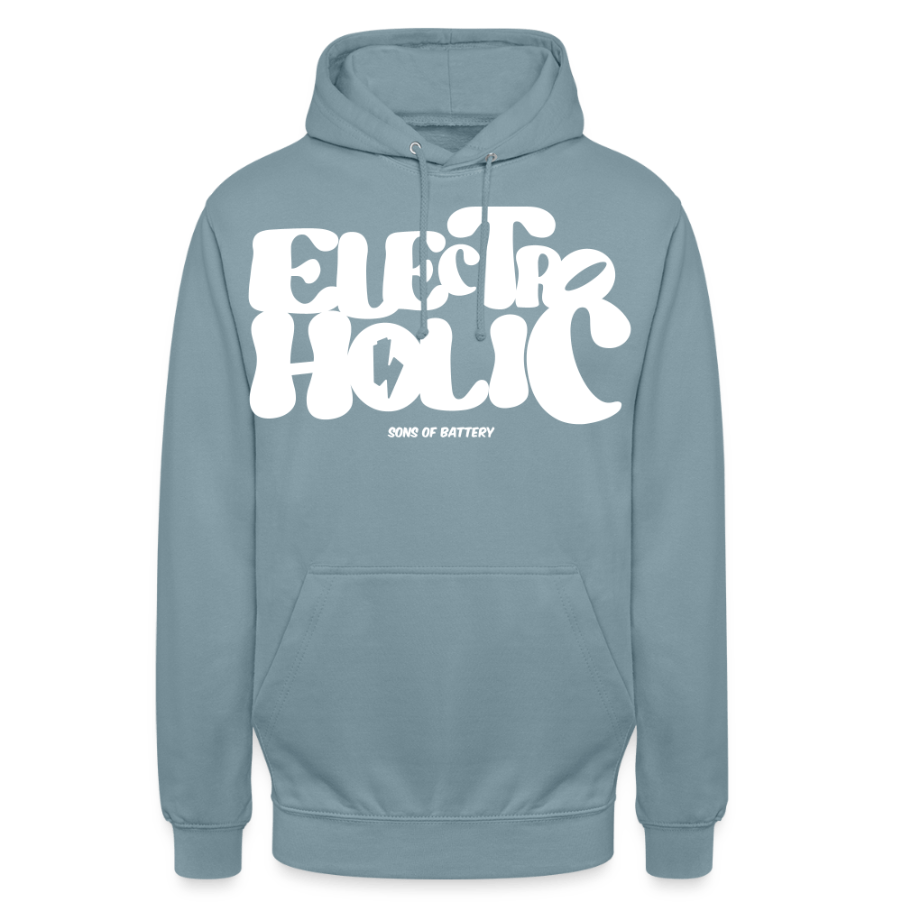 SPOD Unisex Hoodie Nebelblau / S 60s Style - Front - Electroholic - Men’s Premium Hoodie E-Bike-Community