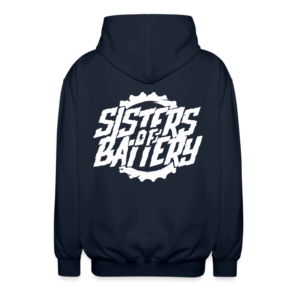 SPOD Unisex Kapuzenjacke Sisters of Battery - Unisex Kaputzenjacke E-Bike-Community