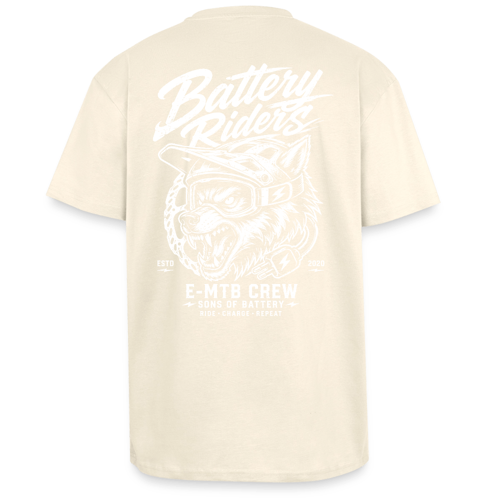 Spreadconnect Oversized Heavyweight Unisex T-Shirt Creme / XS Battery Riders - Oversized Heavyweight Unisex T-Shirt E-Bike-Community