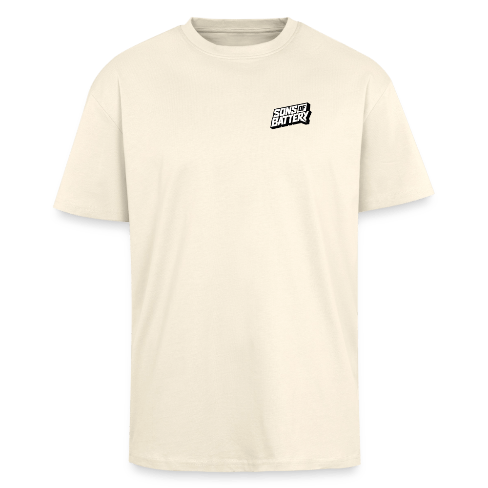 Spreadconnect Oversized Heavyweight Unisex T-Shirt Creme / XS Sons of Battery Logo 26 - Oversized Heavyweight Unisex T-Shirt E-Bike-Community