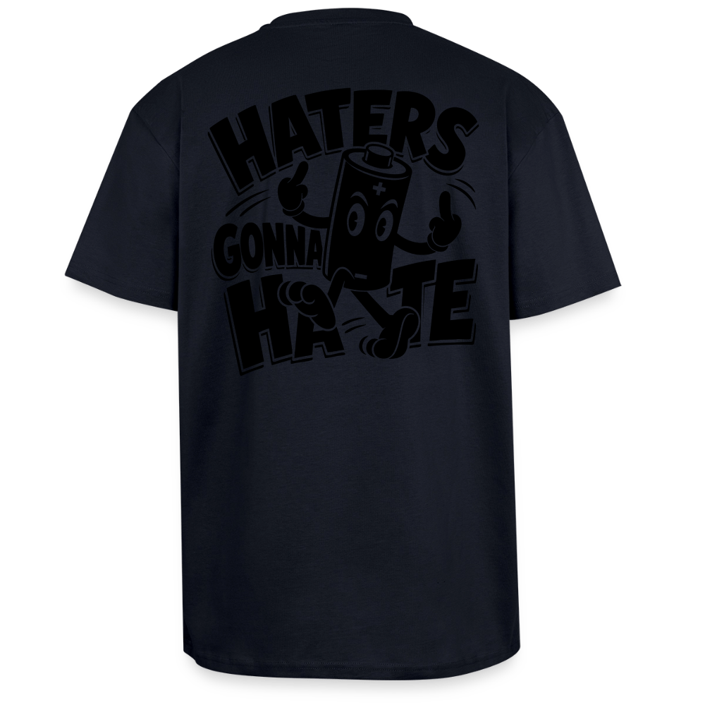 Spreadconnect Oversized Heavyweight Unisex T-Shirt French Navy / XS HATERS GONNA HATE VINTAGE - Oversized Heavyweight Unisex T-Shirt E-Bike-Community