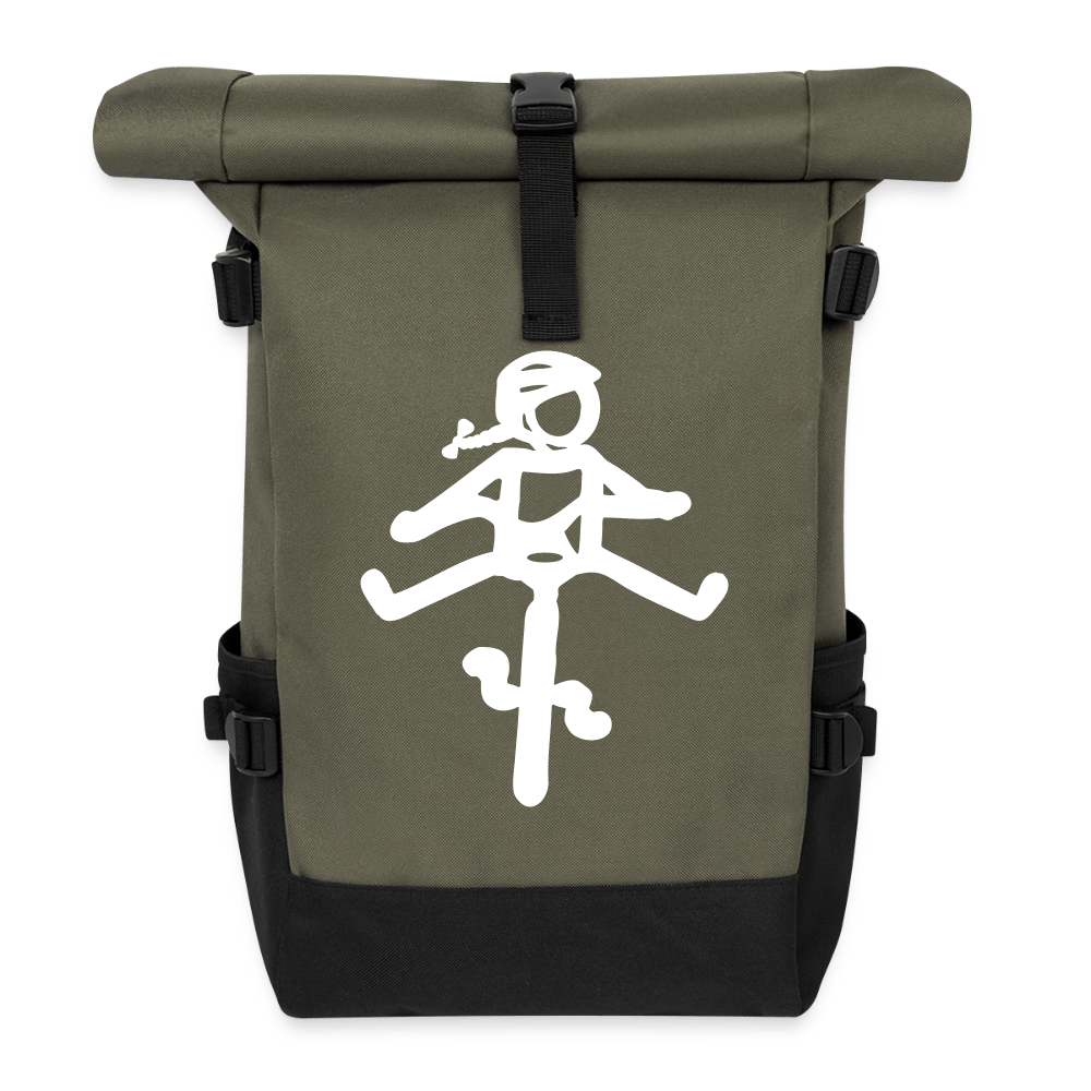 Spreadconnect Rolltop Rucksack Olive/Schwarz / One size HELMINE - Rolltop Rucksack E-Bike-Community