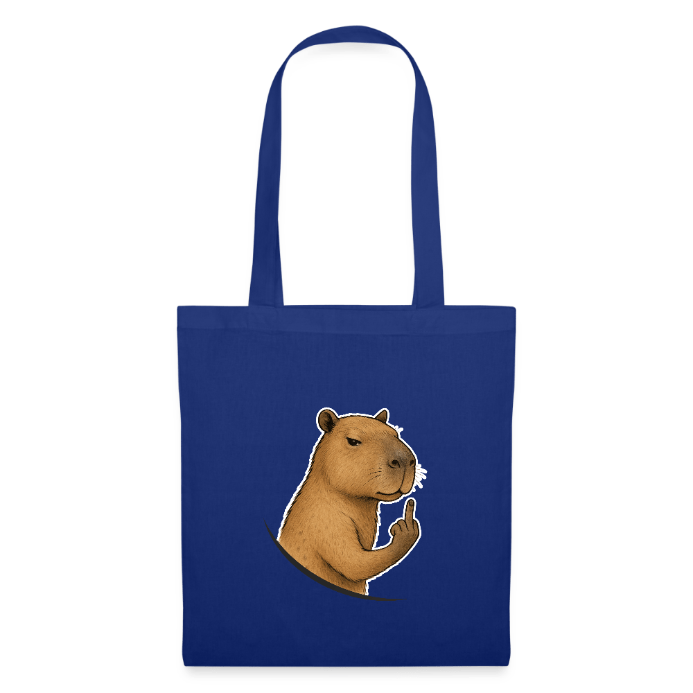 Spreadconnect Stoffbeutel Royalblau / One size Frecher Capybara - Stoffbeutel E-Bike-Community