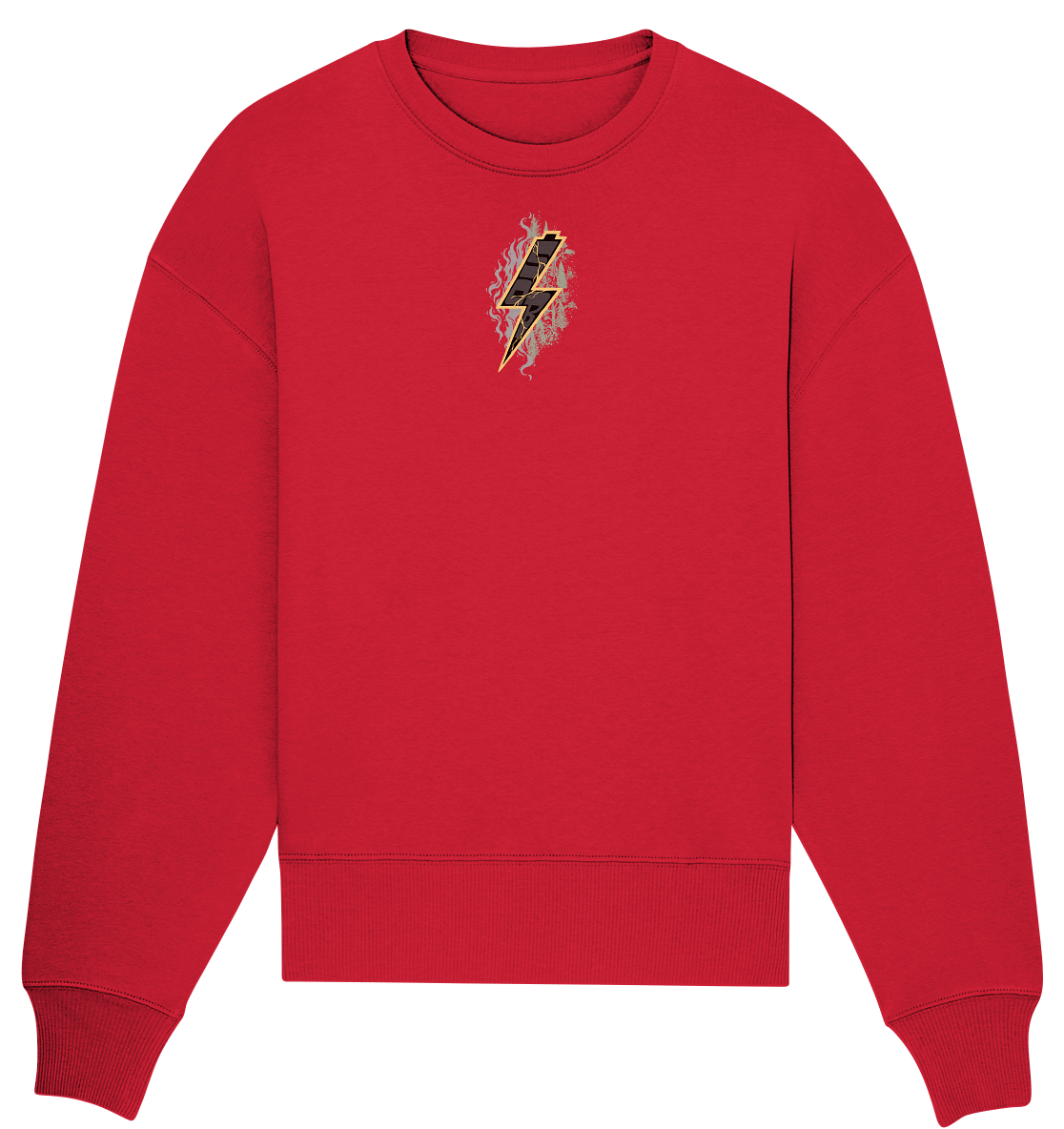 Sons of Battery® - E-MTB Brand & Community Sweatshirts Red / S SoB - Shred or Alive - Organic Oversize Sweatshirt E-Bike-Community
