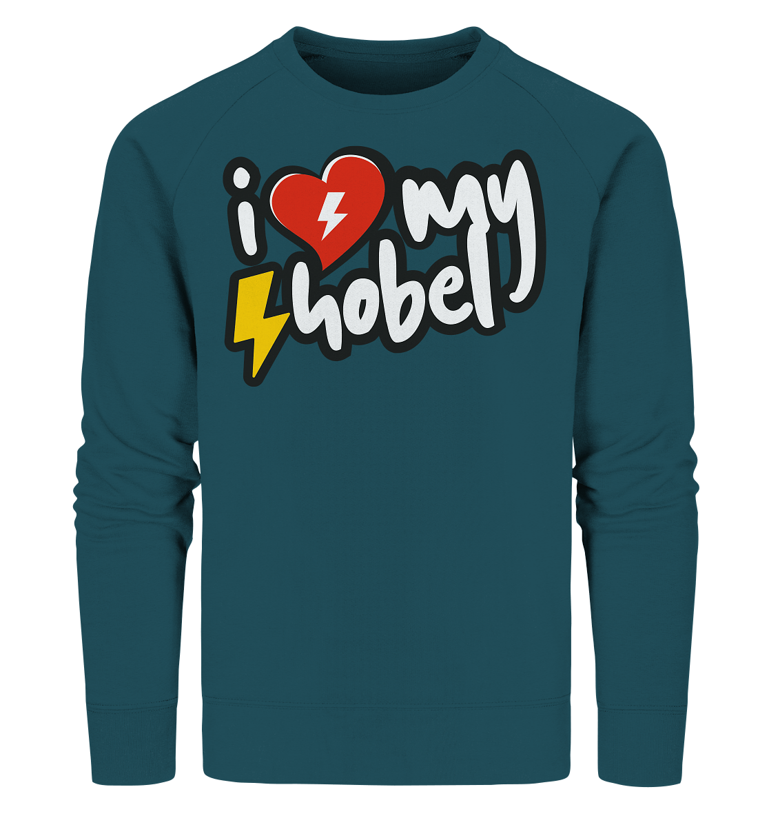 Sons of Battery® - E-MTB Brand & Community Sweatshirts Stargazer / XS I Love my Hobel - (Flip Label) - Organic Sweatshirt E-Bike-Community