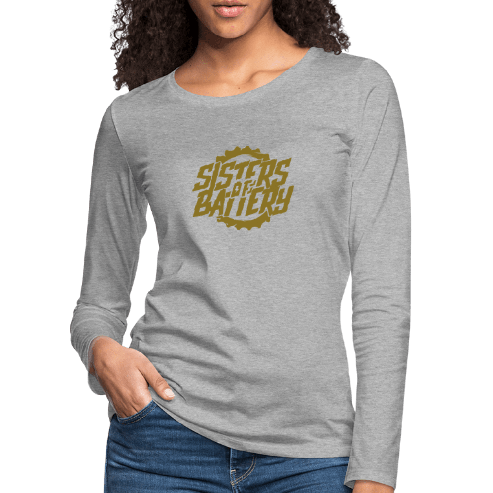 Sisters of Battery - Gold Edition -Frauen Premium Langarmshirt - Sons of Battery® - E-MTB Brand & Community