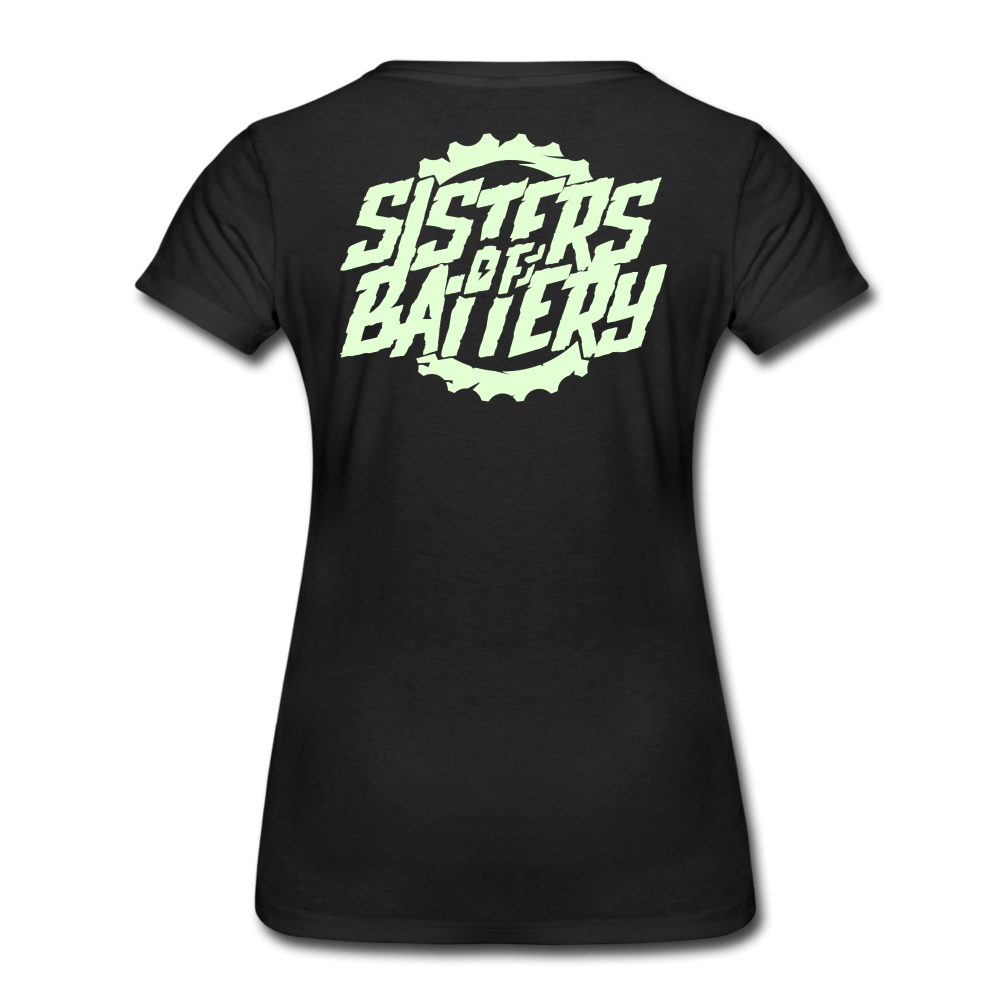 Sisters of Battery - Glow in the Dark - Frauen Premium T-Shirt - Sons of Battery® - E-MTB Brand & Community