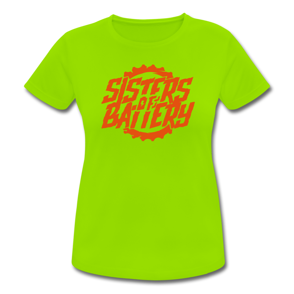 Sisters of Battery - Front -Frauen T-Shirt atmungsaktiv - Sons of Battery® - E-MTB Brand & Community
