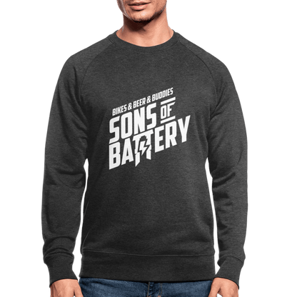3b White - Männer Bio-Sweatshirt von Stanley & Stella - Sons of Battery® - E-MTB Brand & Community
