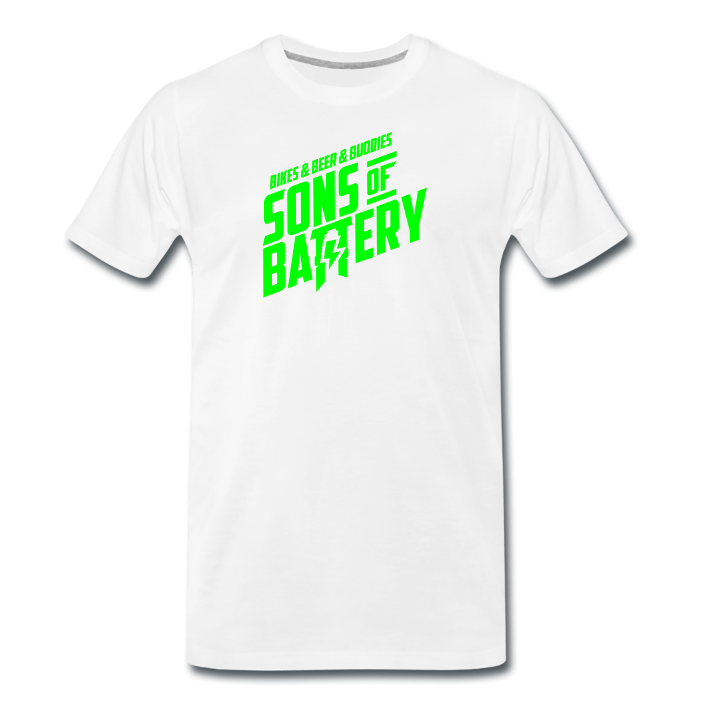 3B - BIKES BEER BUDDIES - SONS OF BATTERYMänner Premium T-Shirt - Sons of Battery® - E-MTB Brand & Community