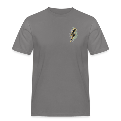 SPOD Männer Workwear T-Shirt 2 Seiten - Shred or Alive Crew - Männer Workwear T-Shirt E-Bike-Community
