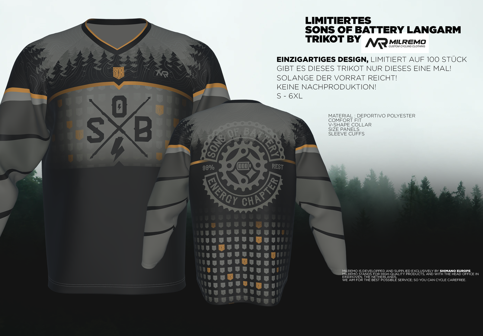 Langarm Jersey