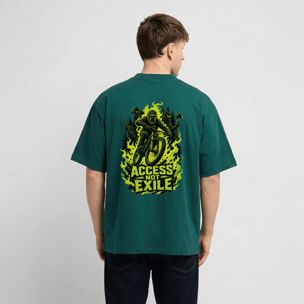 Spreadconnect Oversized Heavyweight Unisex T-Shirt ACCESS NOT EXILE - Oversized Heavyweight Unisex T-Shirt E-Bike-Community