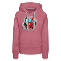 Haters Gonna Hate Fullface – Premium Hoodie für Frauen - Malve