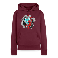 Haters Gonna Hate Fullface – Premium Hoodie für Frauen - Burgunderrot