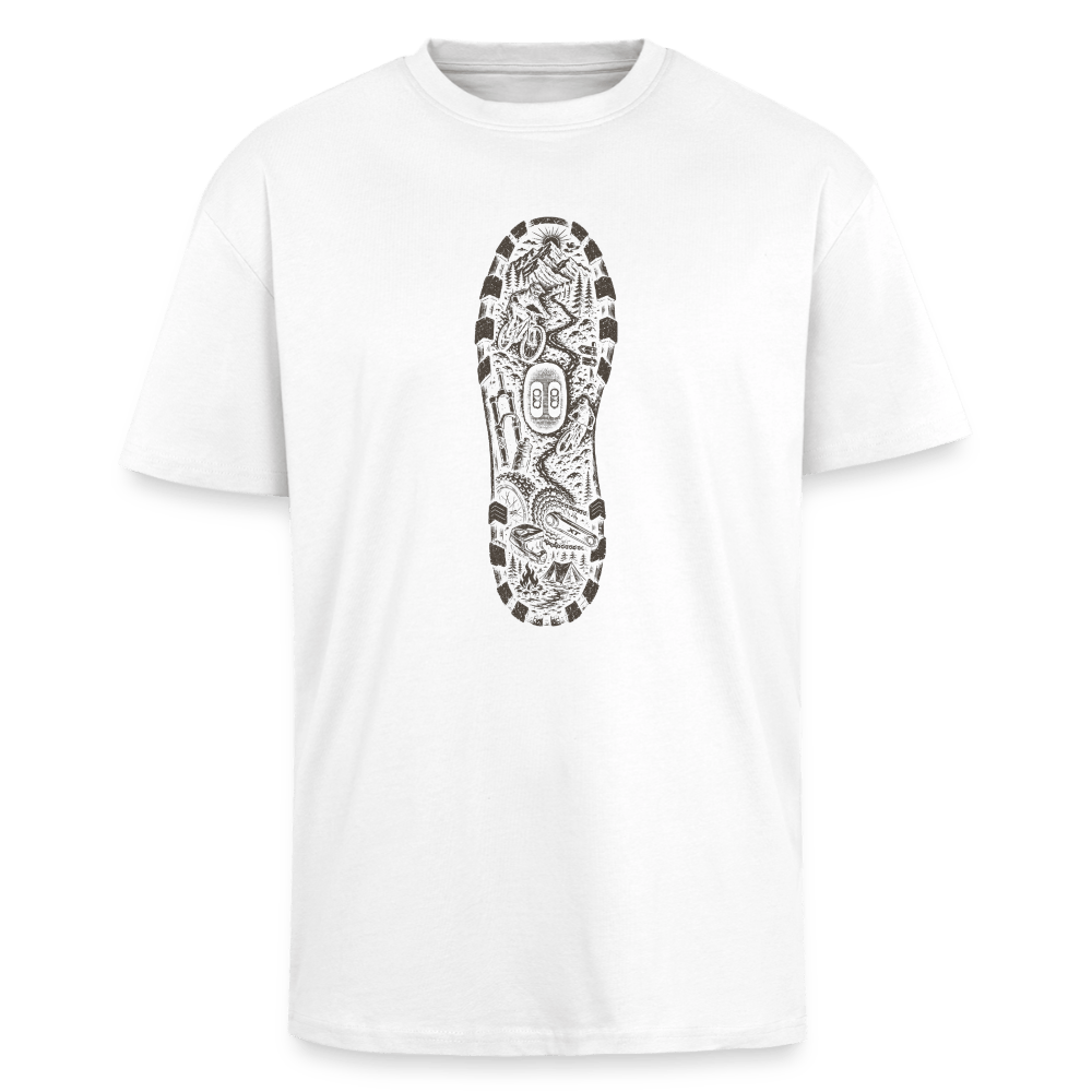 Spreadconnect Oversized Heavyweight Unisex T-Shirt Weiß / XS MTB ADVENTURES - Oversized Heavyweight Unisex T-Shirt E-Bike-Community