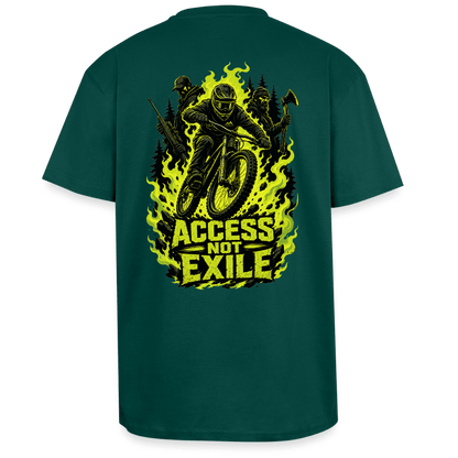 Spreadconnect Oversized Heavyweight Unisex T-Shirt hunter Green / XS ACCESS NOT EXILE - Oversized Heavyweight Unisex T-Shirt E-Bike-Community