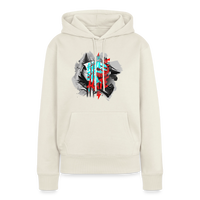 Haters Gonna Hate Fullface – Premium Hoodie für Frauen - Naturweiß