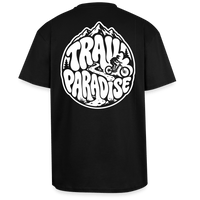 Spreadconnect Oversized Heavyweight Unisex T-Shirt Schwarz / XS TRAIL PARADISE 26 - Oversized Heavyweight Unisex T-Shirt E-Bike-Community