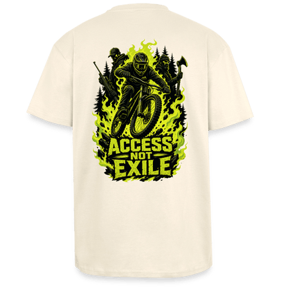 Spreadconnect Oversized Heavyweight Unisex T-Shirt Creme / XS ACCESS NOT EXILE - Oversized Heavyweight Unisex T-Shirt E-Bike-Community