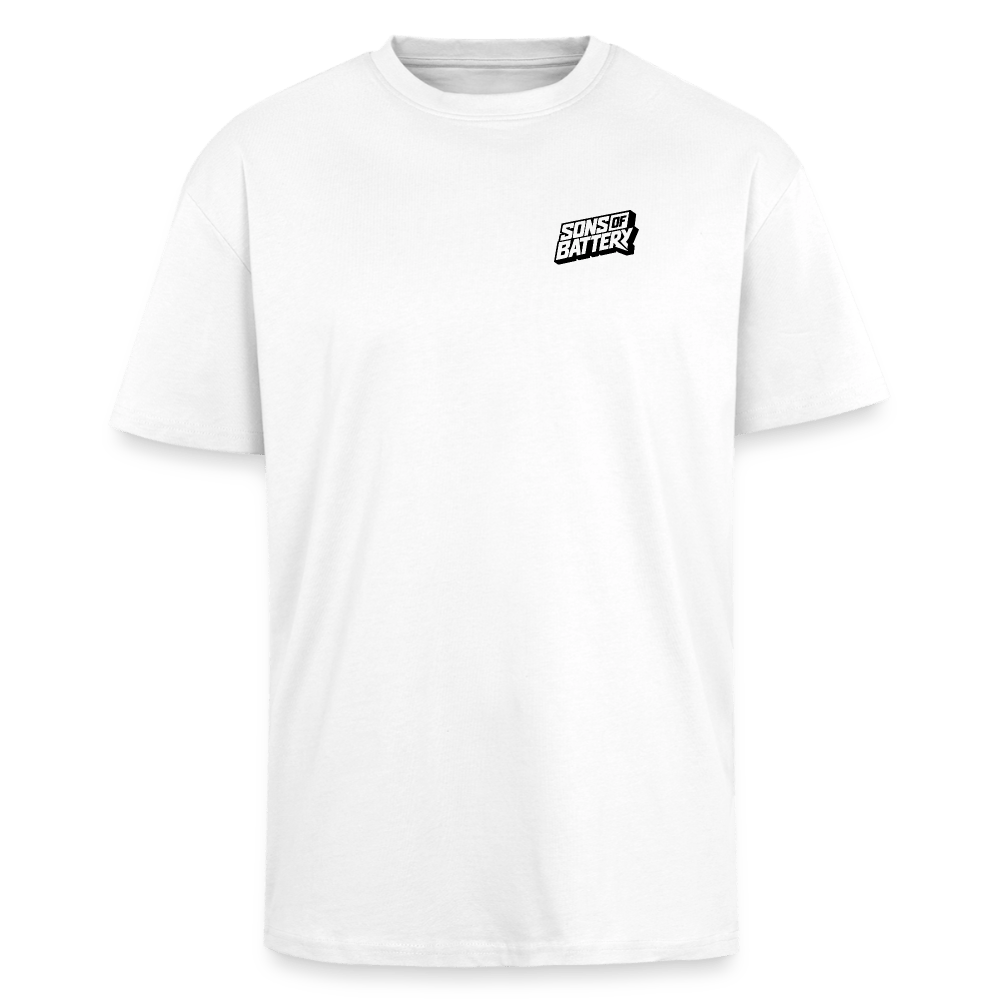 Spreadconnect Oversized Heavyweight Unisex T-Shirt Weiß / XS Sons of Battery Logo 26 - Oversized Heavyweight Unisex T-Shirt E-Bike-Community