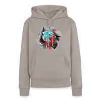 Haters Gonna Hate Fullface – Premium Hoodie für Frauen - Taupe