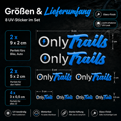 Sons of Battery - E-MTB Brand & Community Folien OnlyTrails - UV Aufkleber Set E-Bike-Community