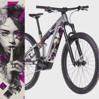 Girl – E-Bike Akku Sticker & Schutzfolie | Universal, Wunschgröße & CUBE Cut