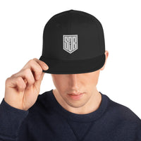 Printful Schwarz SoB - Snapback-Cap E-Bike-Community