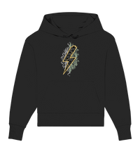 Shirtigo Hoodies Black / S Sob "Shred or Alive" Front - Organic Oversize Hoodie (Flip Label) E-Bike-Community