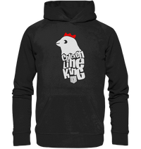 Shirtigo Hoodies Black / XS Chicken Line - King - Weiß - Organic Basic Hoodie E-Bike-Community