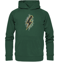 Shirtigo Hoodies Bottle Green / XS Sob "Shred or Alive" Front - Organic Basic Hoodie (Flip Label) E-Bike-Community