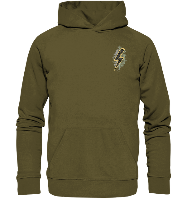Shirtigo Hoodies British Khaki / XS SoB - Shred or Alive - Organic Hoodie (Mit Flip Label) E-Bike-Community