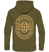 Shirtigo Hoodies British Khaki / XS Sons of Battery - Vintage Logo - Organic Hoodie E-Bike-Community