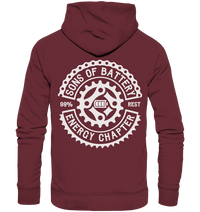 Shirtigo Hoodies Burgundy / XS Sons of Battery - Classic OG - Organic Basic Hoodie (Flip Label) E-Bike-Community