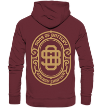 Shirtigo Hoodies Burgundy / XS Sons of Battery - Vintage Logo - Organic Basic Hoodie E-Bike-Community