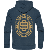 Shirtigo Hoodies Dark Heather Blue / XS Sons of Battery - Vintage Logo - Organic Fashion Hoodie E-Bike-Community