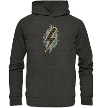 Shirtigo Hoodies Dark Heather Grey / XS Sob "Shred or Alive" Front - Organic Basic Hoodie (Flip Label) E-Bike-Community